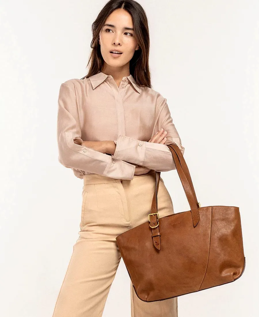 תיק צד מעור לנשים שופר קוניאק | Abbacino – תמונה 2