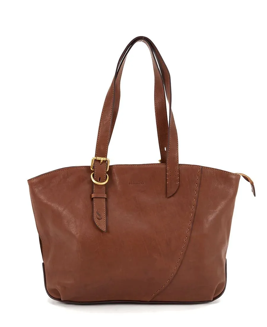 תיק צד לנשים שופר מעור קוניאק Abbacino