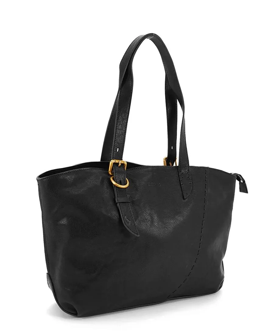 תיק צד מעור לנשים שופר שחור | Abbacino – תמונה 2