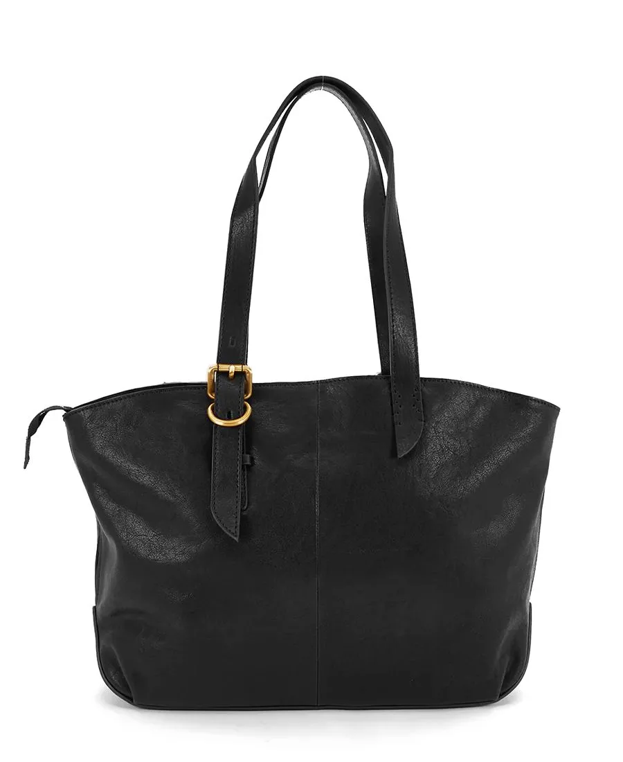 תיק צד מעור לנשים שופר שחור | Abbacino – תמונה 3