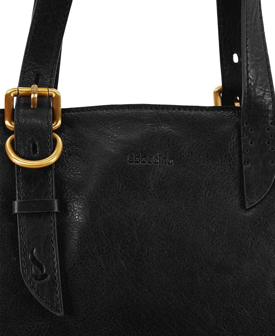 תיק צד מעור לנשים שופר שחור | Abbacino – תמונה 6