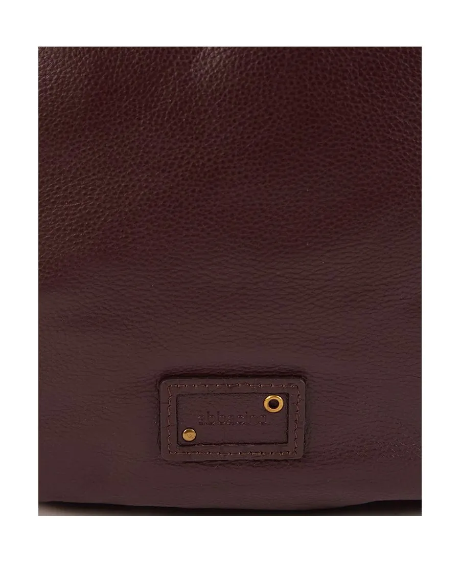 תיק צד מעור לנשים ריטה בורגנדי | Abbacino – תמונה 6