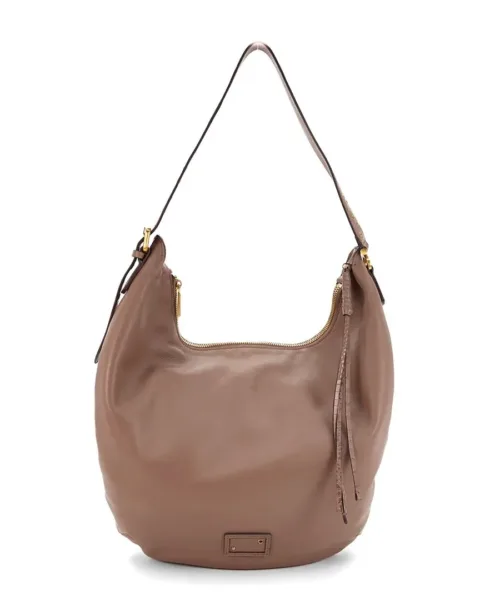 תיק צד מעור לנשים ריטה חום טאופ Abbacino