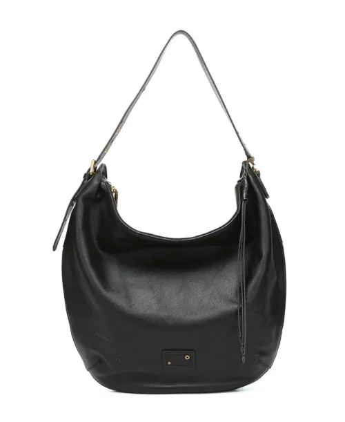 תיק צד מעור לנשים ריטה שחור Abbacino