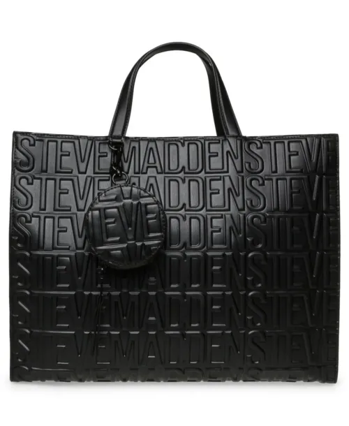 תיק צד גדול שחור לנשים מעצב סטיב מאדן דגם BPHANTOM קדימה