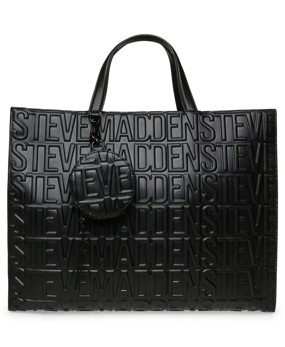 תיק צד גדול שחור לנשים מעצב סטיב מאדן דגם BPHANTOM קדימה