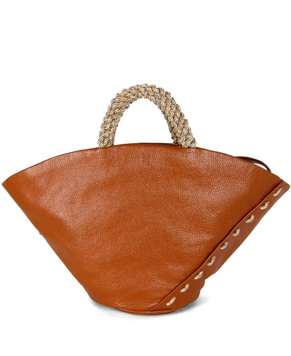 תיק צד לנשים מעצבת אורית לבנת דגם Tapan בצבע טרקוטה (1)