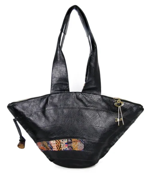 תיק צד לנשים סוצ'י קטן עור שחור ONE ONE FIVE (1)