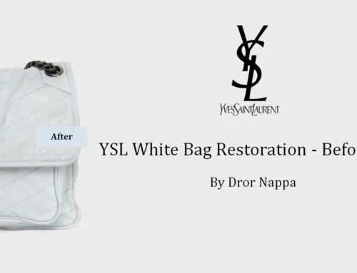תיק YSL לבן: חידוש וצביעה למראה חדש