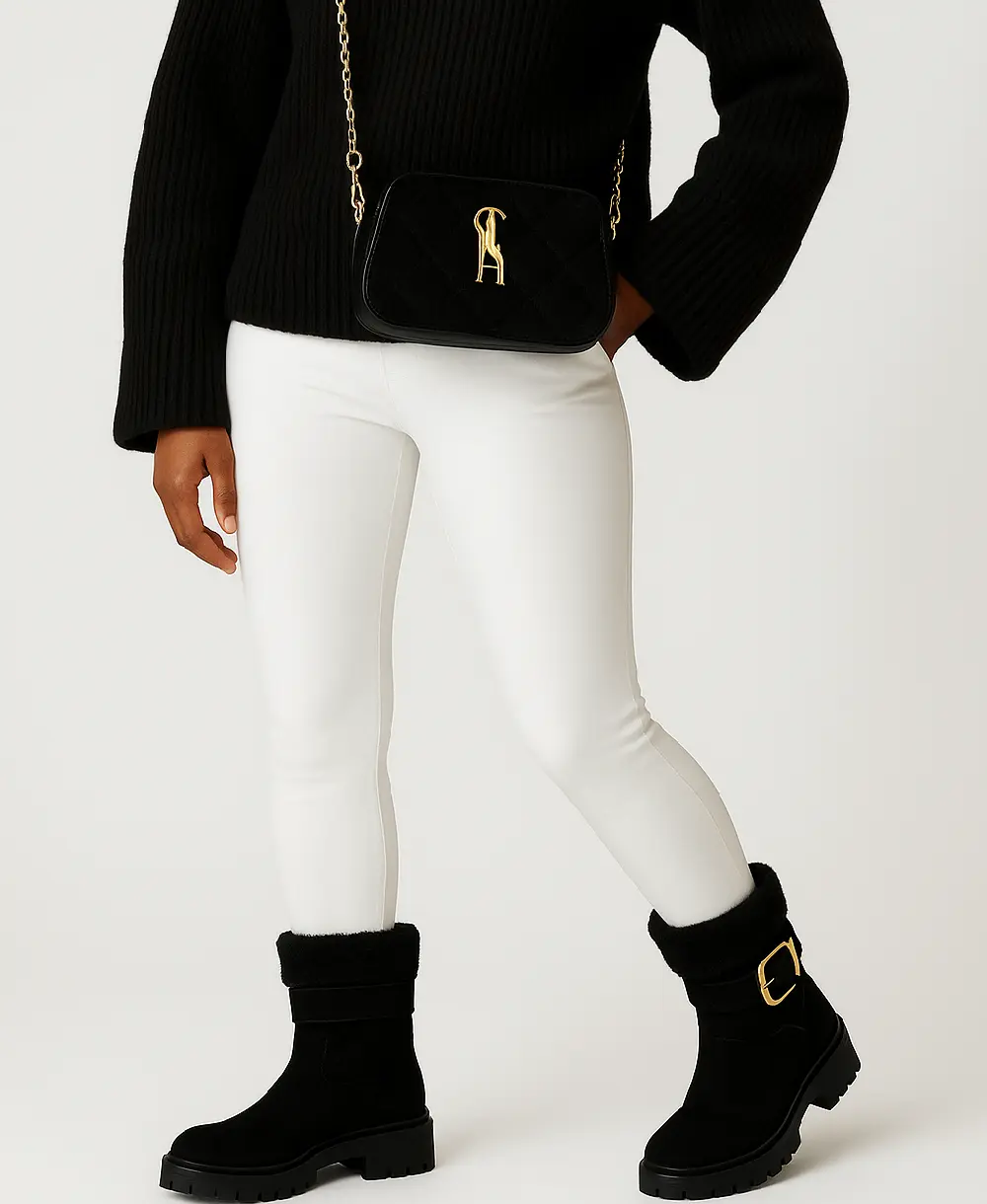 מגפון זמש שחור LODGE | סטיב מאדן – תמונה 2