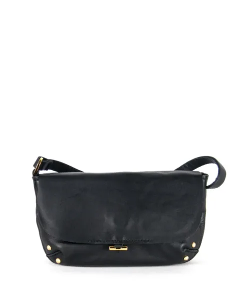 תיק מיני לנשים מעור שחור נאפה דגם תום מבית נטע שדה (1)