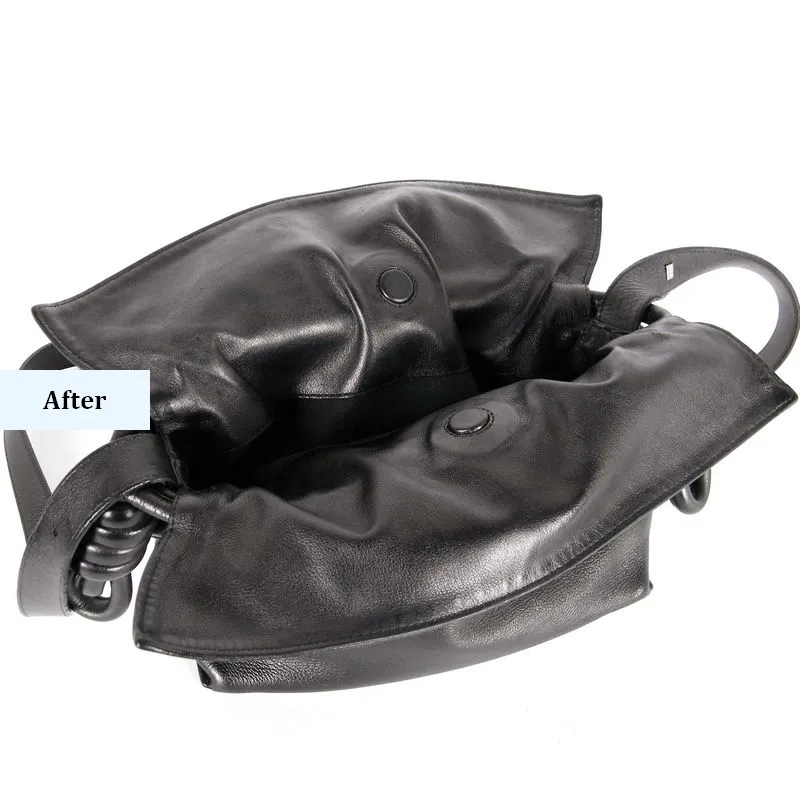 התוצאה הסופית לאחר תיקון חידוש וצביעה לתיק LOEWE (6) התוצאה הסופית לאחר תיקון חידוש וצביעה לתיק LOEWE צורת מגנטים סופי