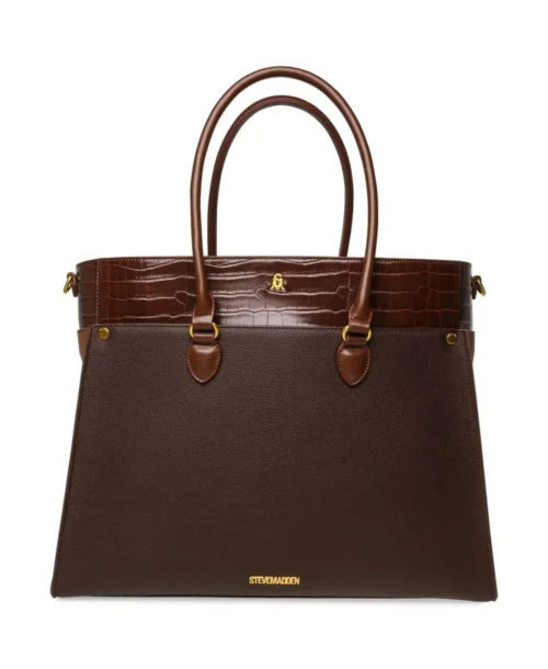 תיק צד גדול לנשים למחשב נייד BMARIO-E חום סטיב מאדן