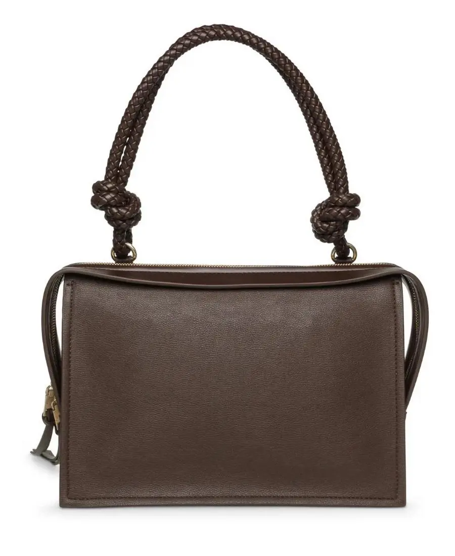 תיק צד לנשים BAMREN בחום וזהב מעצב סטיב מאדן (1)