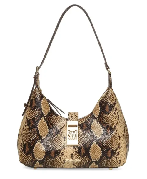 תיק צד לנשים Bovie-a נחש בז' מעצב סטיב מאדן (1)