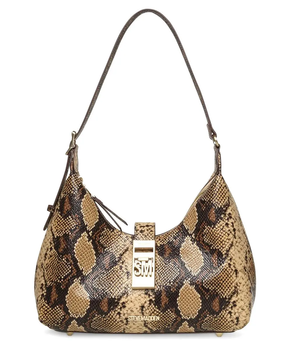 תיק צד לנשים Bovie-a נחש בז' מעצב סטיב מאדן (1)