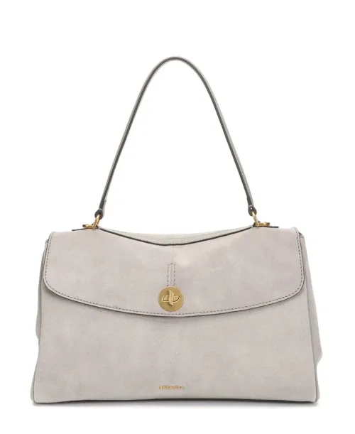 תיק צד לנשים מעור זמש אפור מהמם חברת Abbacino