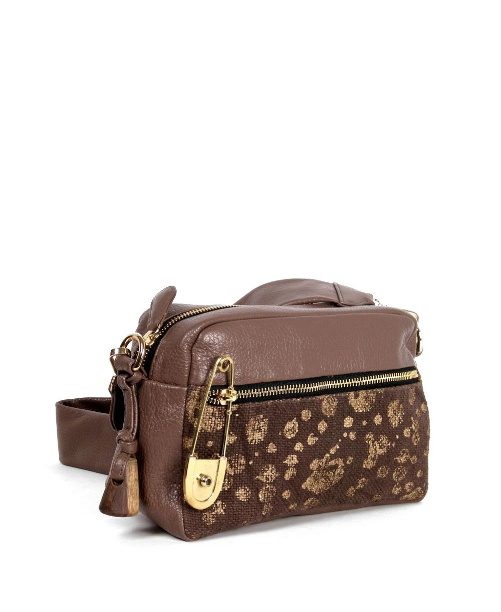 תיק לנשים קוֹסמֵטִי חום אדמה | ONE ONE FIVE – תמונה 3