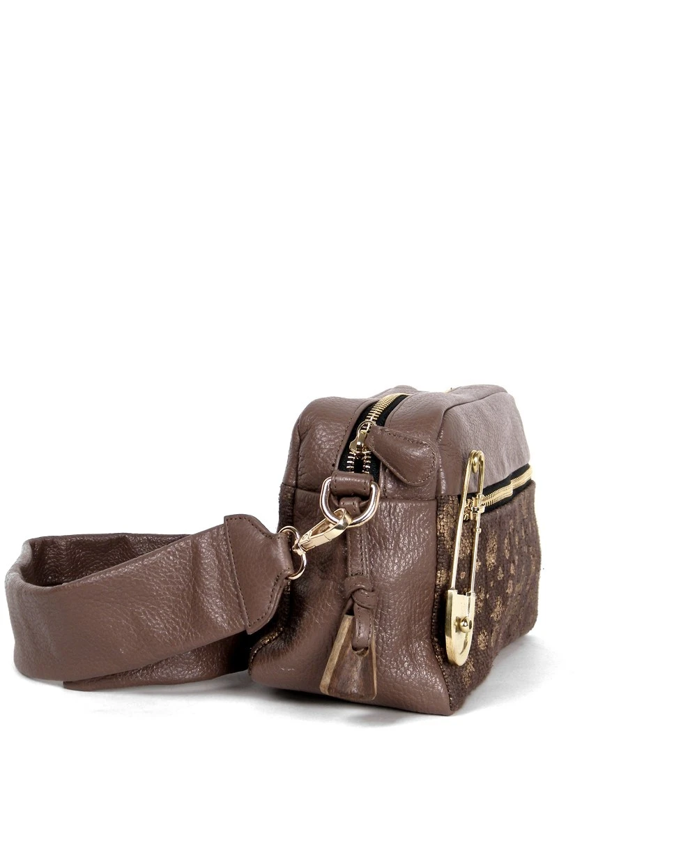 תיק לנשים קוֹסמֵטִי חום אדמה | ONE ONE FIVE – תמונה 4