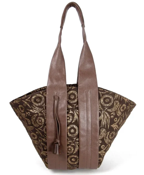 תיק צד לנשים ONE ONE FIVE סאטי הפינס חום אדמה קולקציית TERRA