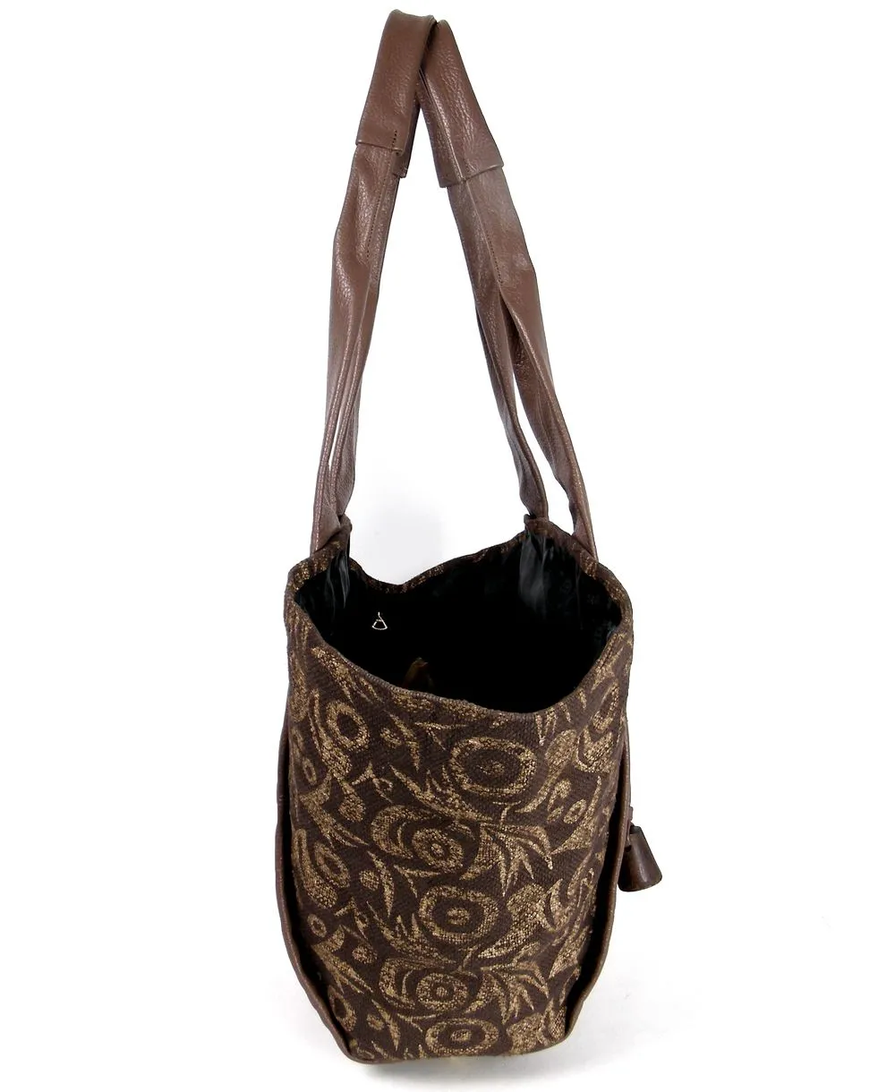 תיק סאטי חום אדמה | ONE ONE FIVE – תמונה 4