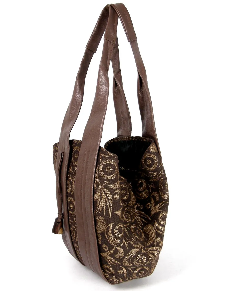 תיק סאטי חום אדמה | ONE ONE FIVE – תמונה 6