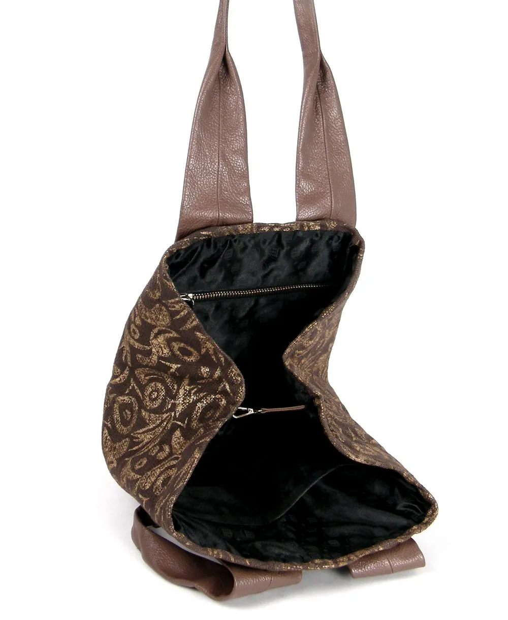 תיק סאטי חום אדמה | ONE ONE FIVE – תמונה 7