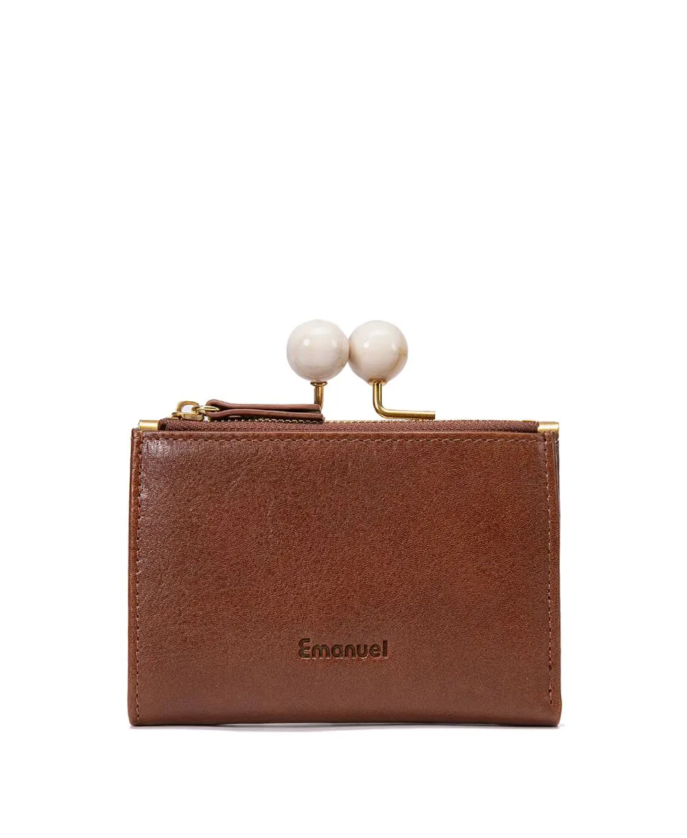 ארנק לנשים איבון חום בהיר | עמנואל – תמונה 2