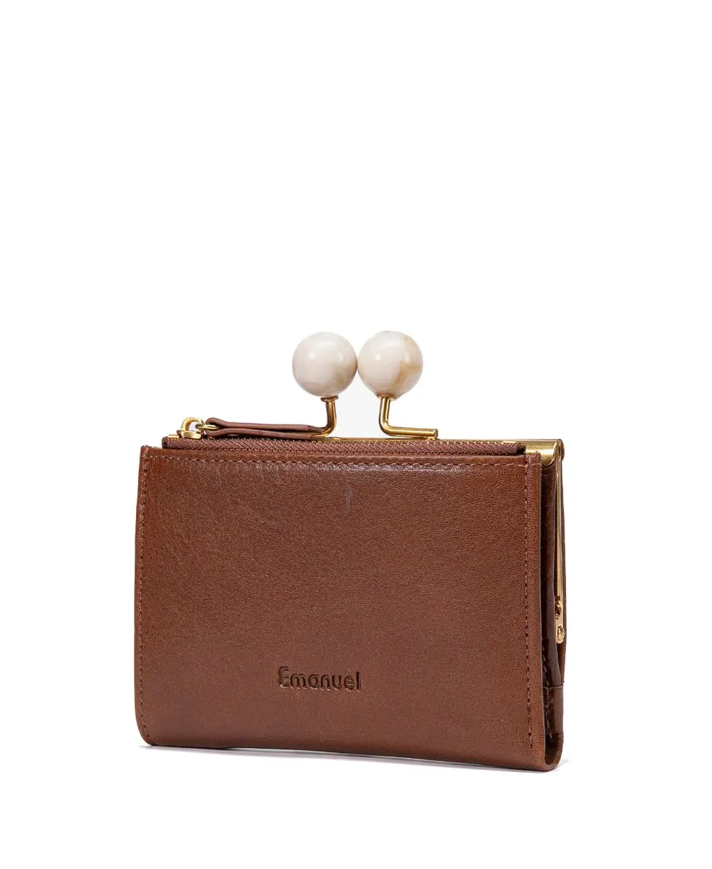 ארנק לנשים איבון חום בהיר | עמנואל – תמונה 4