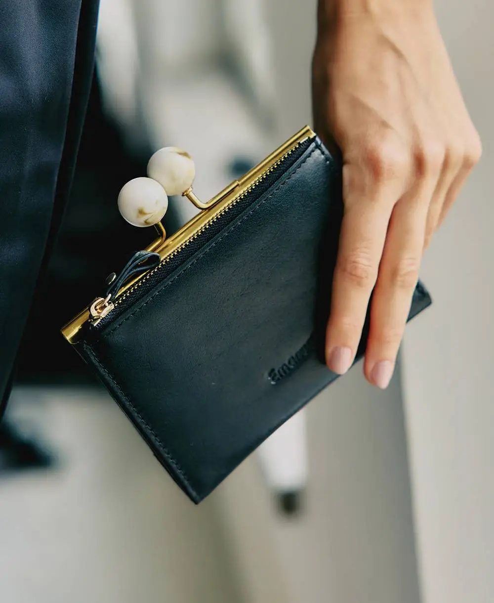 ארנק לנשים איבון שחור | עמנואל – תמונה 2