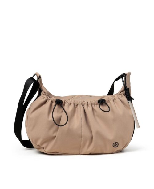 תיק צד גדול מבד לנשים בצבע חול Blueberty