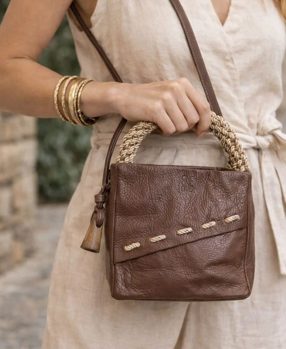 תיק לאישה Dav חום אדמה | ONE ONE FIVE – תמונה 2