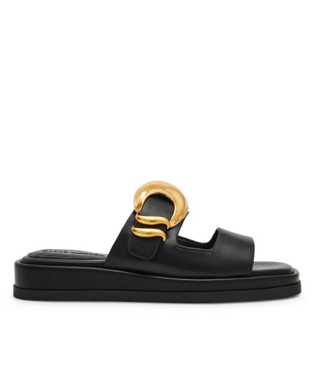 כפכפי נשים Steve Madden Bay Ridge שחור מבט צד עיצוב שטוח