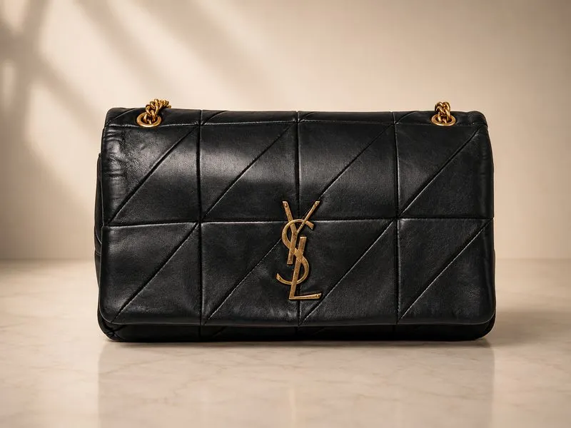 תיק YSL שחור לאחר חידוש עור ושחזור מקצועי בסטודיו נאפה
