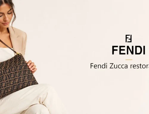 תיק Fendi Zucca Vintage בנייה מחדש של הרצועה בצביעת Two-Tone