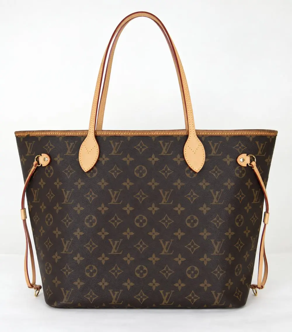 תיק Louis Vuitton Neverfull לאחר החלפת רצועות כתף ורצועות צד