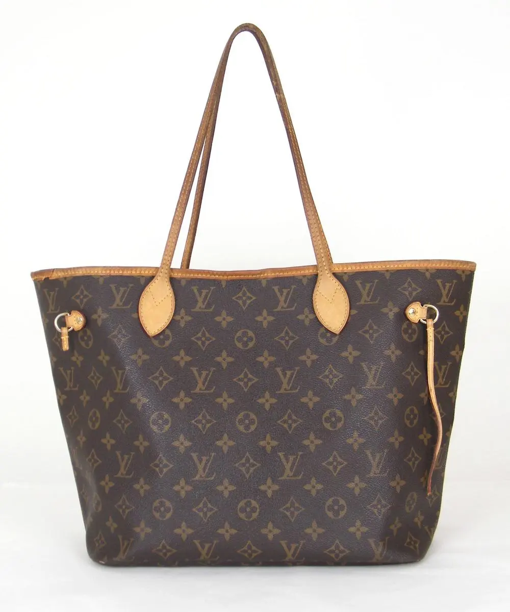 רצועות צד קרועות בתיק Louis Vuitton Neverfull לפני תיקון
