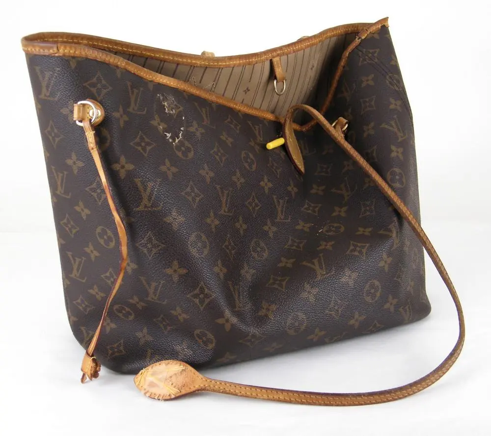 פירוק רצועות עור מתיק Louis Vuitton Neverfull