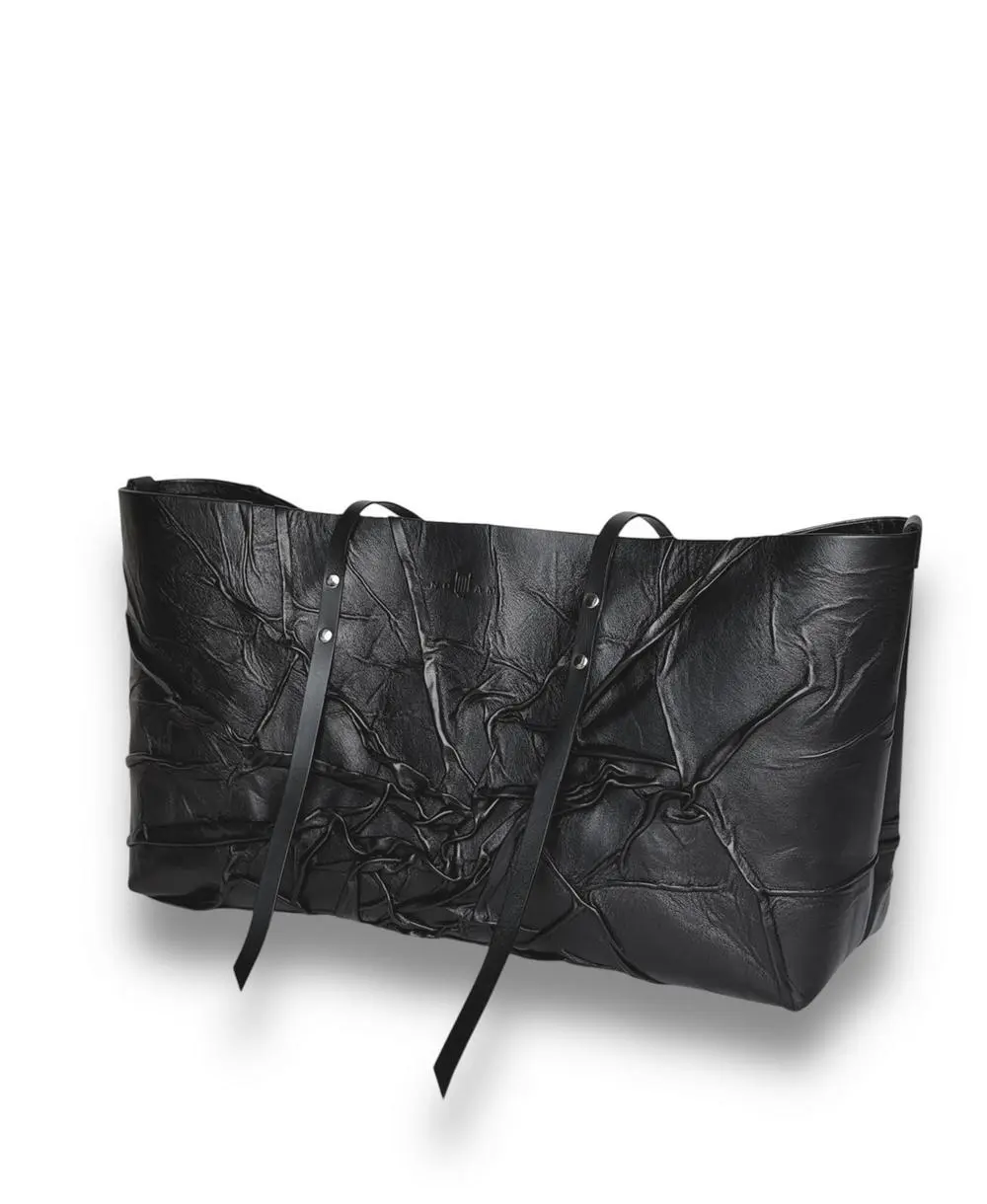 תיק צד לנשים TOTE BAG XL שחור | Noam Design – תמונה 6